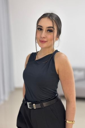 Blusinha Helanca Preta Feminina (10)