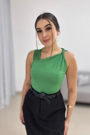 Blusinha Helanca Verde Feminina