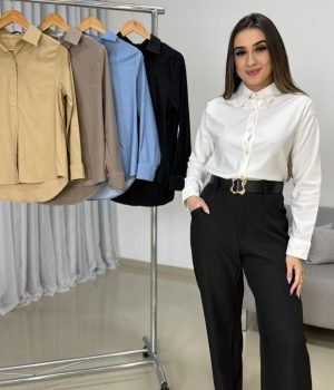 Camisa Social Feminina com Elastano Premium (2)
