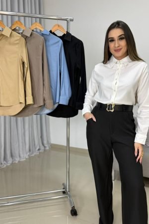 Camisa Social Feminina com Elastano Premium (2)