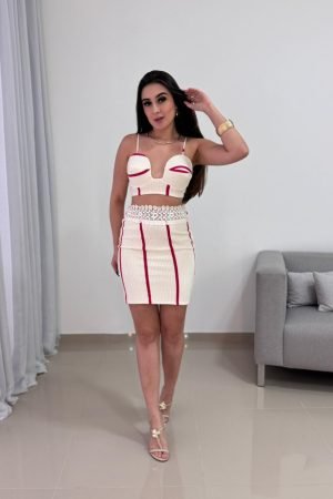 Conjunto Feminino Saia e Cropped