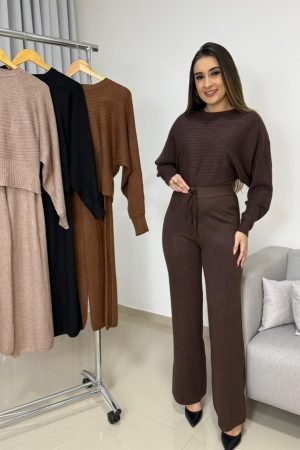 Conjunto Modal Importado Feminino Manga Morcego – Sofisticação Meilin