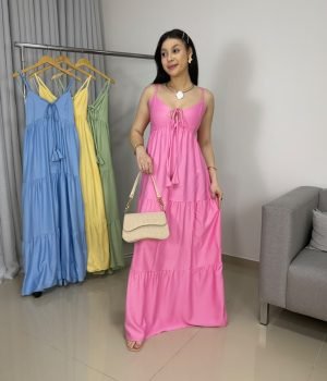 Vestido Serena em Viscolinho Premium – Leveza e Romantismo