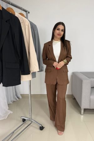 Conjunto de Alfaiataria Feminina Blazer Forrado e Calça – Linha Executiva Luxo