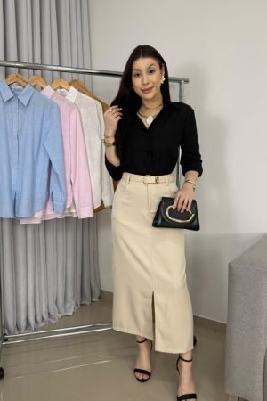 Camisa Antonella em Linho Importado – O Frescor do Quiet Luxury